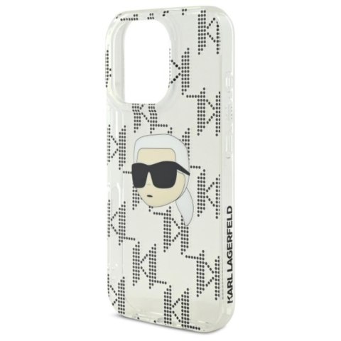 Karl Lagerfeld IML Karl Head Electroplated - Etui iPhone 16 Pro Max (przezroczysty) Karl Lagerfeld IML Karl Head Electroplated - Etui iPhone 16 Pro Max (przezroczysty)