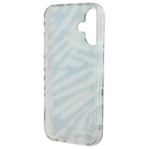 Karl Lagerfeld IML Zebra Pattern & Cord - Etui iPhone 16 (czarny) Karl Lagerfeld IML Zebra Pattern & Cord - Etui iPhone 16 (czarny)