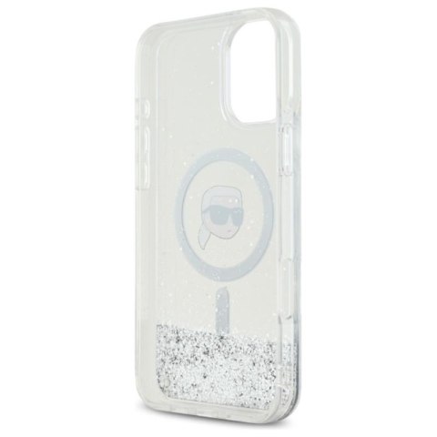Karl Lagerfeld Liquid Glitter Karl Head MagSafe - Etui iPhone 16 (przezroczysty) Karl Lagerfeld Liquid Glitter Karl Head MagSafe - Etui iPhone 16 (przezroczysty)