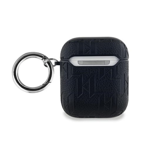 Karl Lagerfeld Monogram Karl Head - Etui AirPods 1/2 gen (czarny) Karl Lagerfeld Monogram Karl Head - Etui AirPods 1/2 gen (czarny)