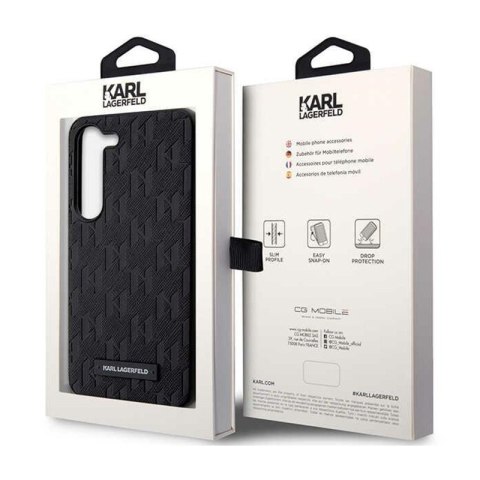 Karl Lagerfeld Saffiano Monogram Metal Logo - Etui Samsung Galaxy S24+ (czarny) Karl Lagerfeld Saffiano Monogram Metal Logo - Etui Samsung Galaxy S24+ (czarny)