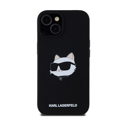 Karl Lagerfeld Silicone Choupette Head MagSafe - Etui iPhone 15 Plus / 14 Plus (czarny) Karl Lagerfeld Silicone Choupette Head MagSafe - Etui iPhone 15 Plus / 14 Plus (czarny)