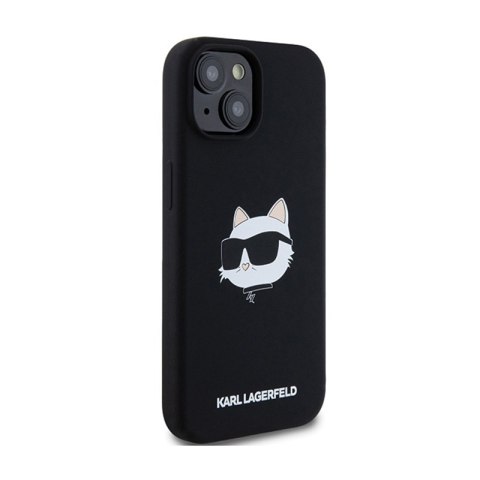 Karl Lagerfeld Silicone Choupette Head MagSafe - Etui iPhone 15 Plus / 14 Plus (czarny) Karl Lagerfeld Silicone Choupette Head MagSafe - Etui iPhone 15 Plus / 14 Plus (czarny)