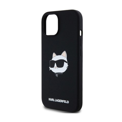 Karl Lagerfeld Silicone Choupette Head MagSafe - Etui iPhone 15 Plus / 14 Plus (czarny) Karl Lagerfeld Silicone Choupette Head MagSafe - Etui iPhone 15 Plus / 14 Plus (czarny)