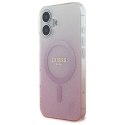 Guess IML Glitter Gradient MagSafe - Etui iPhone 16 (różowy)