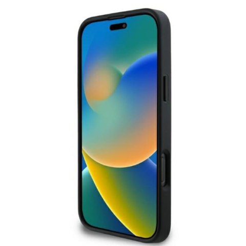 Karl Lagerfeld 3D Rubber Bicolor Signature - Etui iPhone 16 Pro Max (czarny) Karl Lagerfeld 3D Rubber Bicolor Signature - Etui iPhone 16 Pro Max (czarny)
