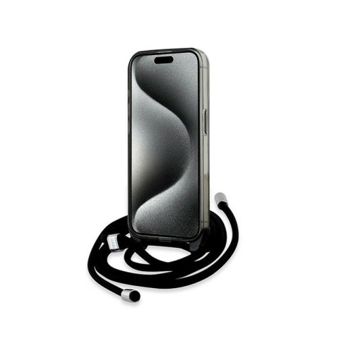 Karl Lagerfeld IML Crossbody Monogram Karl & Choupette Head MagSafe - Etui iPhone 15 Pro Max (czarny) Karl Lagerfeld IML Crossbody Monogram Karl & Choupette Head MagSafe - Etui iPhone 15 Pro Max (czarny)