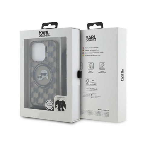 Karl Lagerfeld IML Crossbody Monogram Karl & Choupette Head MagSafe - Etui iPhone 15 Pro Max (czarny) Karl Lagerfeld IML Crossbody Monogram Karl & Choupette Head MagSafe - Etui iPhone 15 Pro Max (czarny)