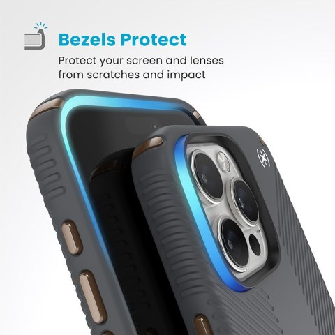 Speck Presidio2 Grip - Etui iPhone 16 Pro Max (Charcoal Grey / Cool Bronze / White) Speck Presidio2 Grip - Etui iPhone 16 Pro Max (Charcoal Grey / Cool Bronze / White)