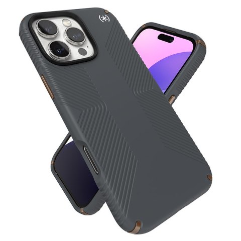 Speck Presidio2 Grip - Etui iPhone 16 Pro Max (Charcoal Grey / Cool Bronze / White) Speck Presidio2 Grip - Etui iPhone 16 Pro Max (Charcoal Grey / Cool Bronze / White)