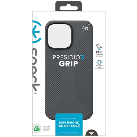 Speck Presidio2 Grip - Etui iPhone 16 Pro Max (Charcoal Grey / Cool Bronze / White) Speck Presidio2 Grip - Etui iPhone 16 Pro Max (Charcoal Grey / Cool Bronze / White)