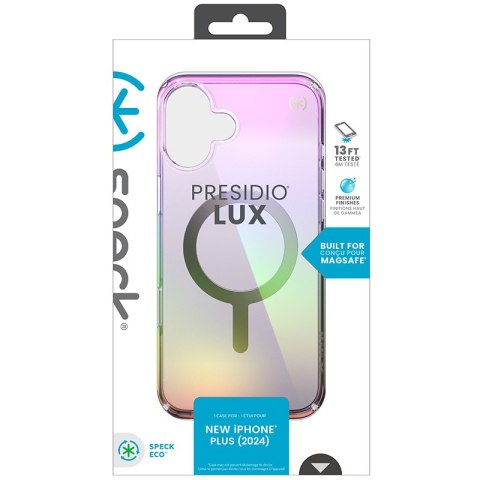 Speck Presidio2 Lux MagSafe - Etui iPhone 16 Plus (Amazing Purple / Clear) Speck Presidio2 Lux MagSafe - Etui iPhone 16 Plus (Amazing Purple / Clear)