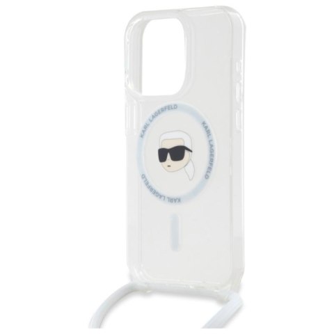 Karl Lagerfeld Crossbody IML Karl Head MagSafe - Etui iPhone 16 Pro (przezroczysty) Karl Lagerfeld Crossbody IML Karl Head MagSafe - Etui iPhone 16 Pro (przezroczysty)