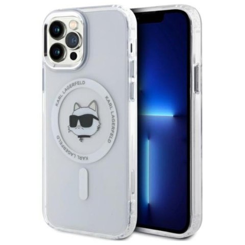 Karl Lagerfeld IML Metal Choupette Head MagSafe - Etui iPhone 12 / iPhone 12 Pro (biały) Karl Lagerfeld IML Metal Choupette Head MagSafe - Etui iPhone 12 / iPhone 12 Pro (biały)