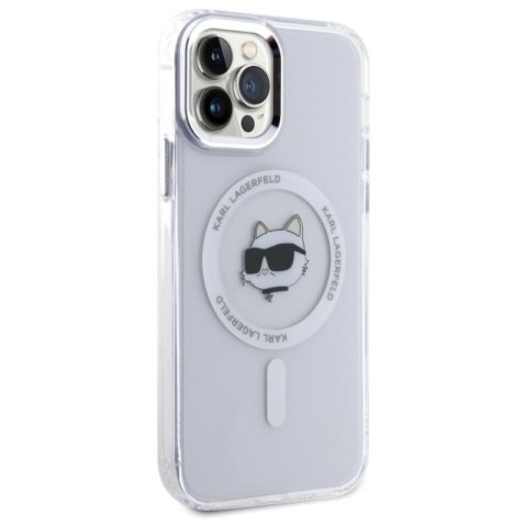 Karl Lagerfeld IML Metal Choupette Head MagSafe - Etui iPhone 12 / iPhone 12 Pro (biały) Karl Lagerfeld IML Metal Choupette Head MagSafe - Etui iPhone 12 / iPhone 12 Pro (biały)