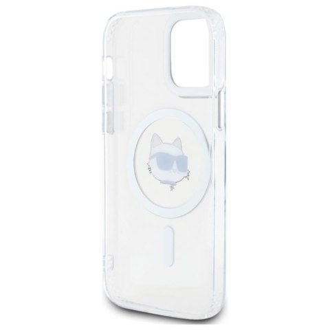 Karl Lagerfeld IML Metal Choupette Head MagSafe - Etui iPhone 12 / iPhone 12 Pro (biały) Karl Lagerfeld IML Metal Choupette Head MagSafe - Etui iPhone 12 / iPhone 12 Pro (biały)