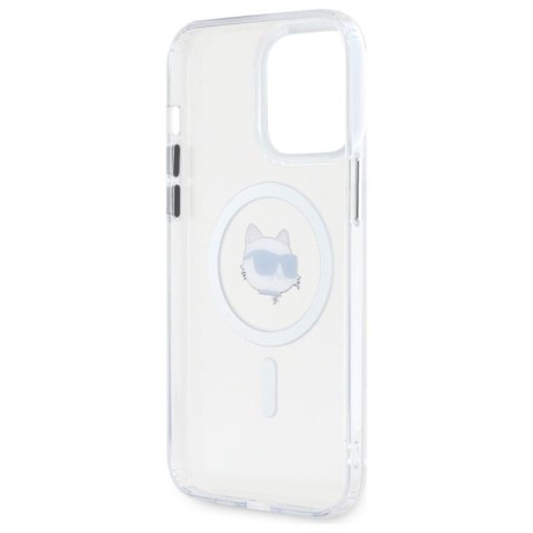 Karl Lagerfeld IML Metal Choupette Head MagSafe - Etui iPhone 13 Pro Max (biały) Karl Lagerfeld IML Metal Choupette Head MagSafe - Etui iPhone 13 Pro Max (biały)