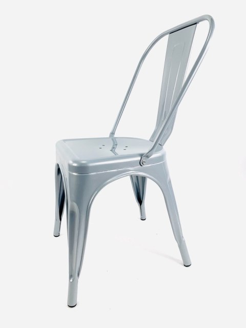 Krzesło metalowe loft CORSICA LIGHT GREY - II GATUNEK Krzesło metalowe loft CORSICA LIGHT GREY - II GATUNEK