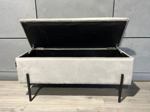 PUFA kufer Lugano LUZZI GREY VELVET 95 PUFA kufer Lugano LUZZI GREY VELVET 95