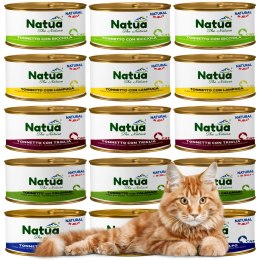 KARMA MOKRA DLA KOTA Natua puszka 15x 85g Natural mix smaków z tuńczykiem