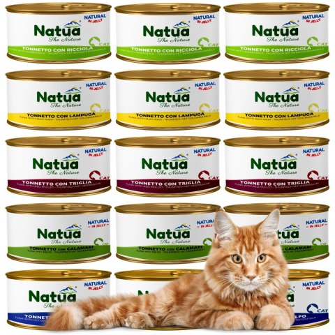 KARMA MOKRA DLA KOTA Natua puszka 15x 85g Natural mix smaków z tuńczykiem