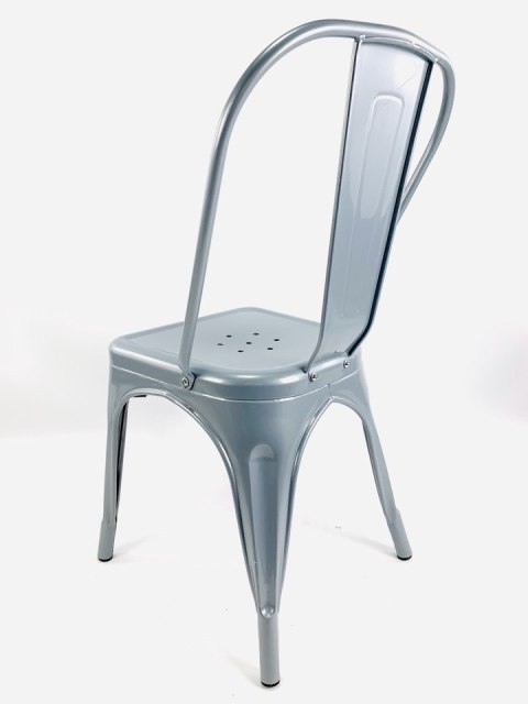 Krzesło metalowe loft CORSICA LIGHT GREY - II GATUNEK Krzesło metalowe loft CORSICA LIGHT GREY - II GATUNEK