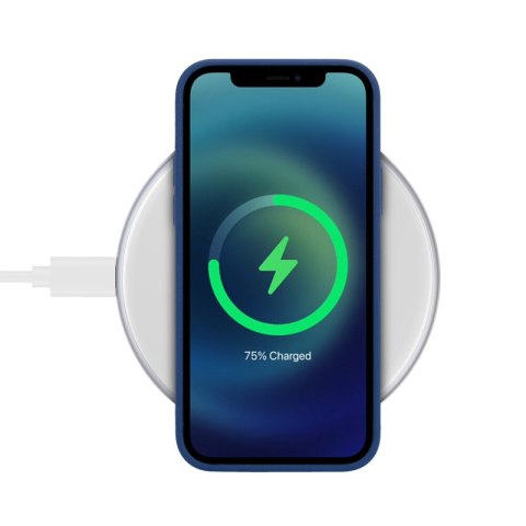 Crong PowerSpot Fast Wireless Charger - Aluminiowa ładowarka bezprzewodowa Qi 15W USB-C z powłoką ze szkła hartowanego (Silver W Crong PowerSpot Fast Wireless Charger - Aluminiowa ładowarka bezprzewodowa Qi 15W USB-C z powłoką ze szkła hartowanego (Silver W