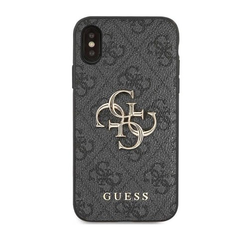 Guess 4G Big Metal Logo - Etui iPhone X (szary) Guess 4G Big Metal Logo - Etui iPhone X (szary)