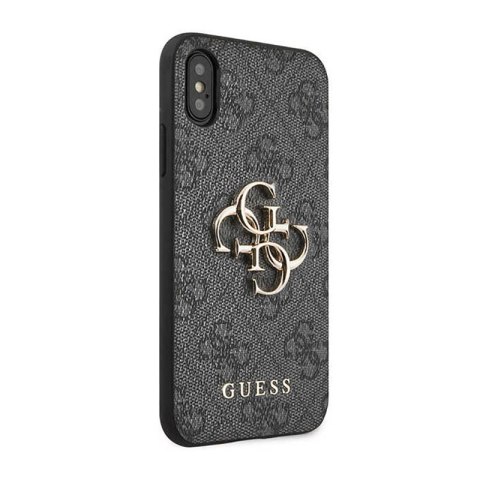 Guess 4G Big Metal Logo - Etui iPhone X (szary) Guess 4G Big Metal Logo - Etui iPhone X (szary)