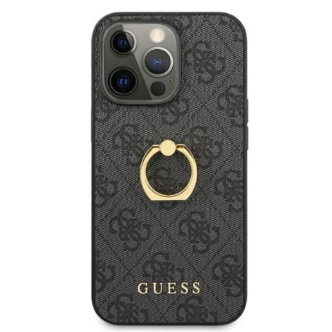 Guess 4G Ring Case - Etui iPhone 13 Pro (szary) Guess 4G Ring Case - Etui iPhone 13 Pro (szary)