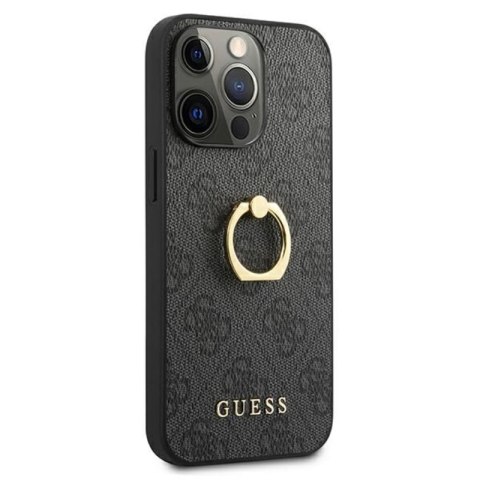 Guess 4G Ring Case - Etui iPhone 13 Pro (szary) Guess 4G Ring Case - Etui iPhone 13 Pro (szary)