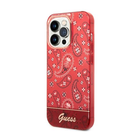 Guess Bandana Paisley - Etui iPhone 14 Pro Max (czerwony) Guess Bandana Paisley - Etui iPhone 14 Pro Max (czerwony)