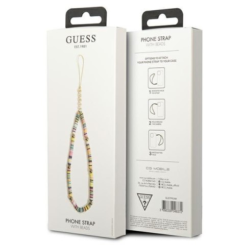 Guess Phone Strap Beads and Pearls Heishi - Zawieszka do telefonu 25 cm (Multicolor) Guess Phone Strap Beads and Pearls Heishi - Zawieszka do telefonu 25 cm (Multicolor)
