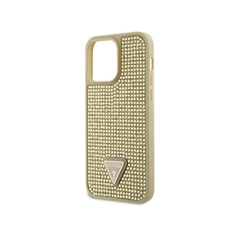 Guess Rhinestone Triangle - Etui iPhone 14 Pro Max (złoty) Guess Rhinestone Triangle - Etui iPhone 14 Pro Max (złoty)