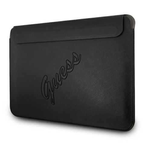 Guess Saffiano Script Computer Sleeve - Etui na notebooka 13" (czarny) Guess Saffiano Script Computer Sleeve - Etui na notebooka 13" (czarny)