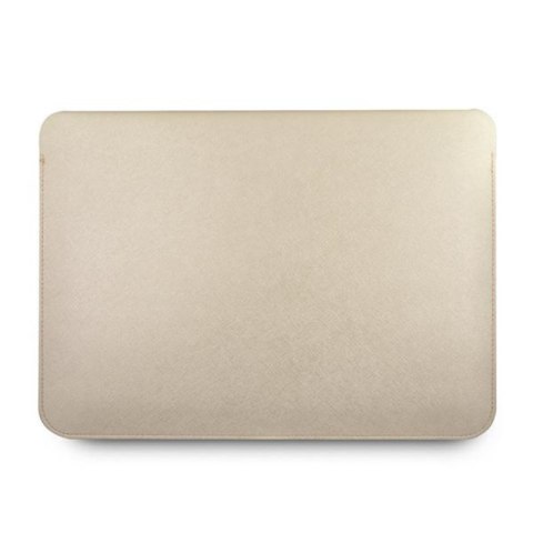 Guess Saffiano Script Computer Sleeve - Etui na notebooka 13" (złoty) Guess Saffiano Script Computer Sleeve - Etui na notebooka 13" (złoty)