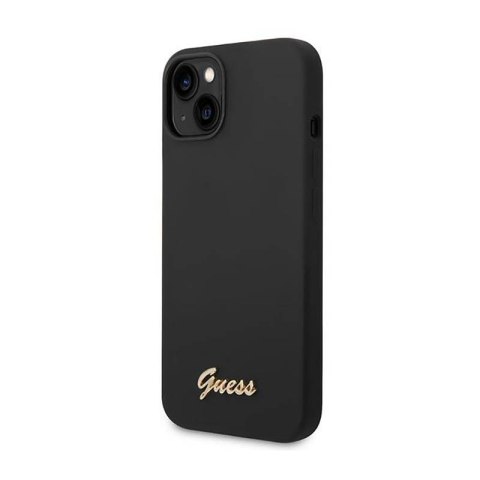 Guess Silicone Vintage - Etui iPhone 14 (czarny) Guess Silicone Vintage - Etui iPhone 14 (czarny)