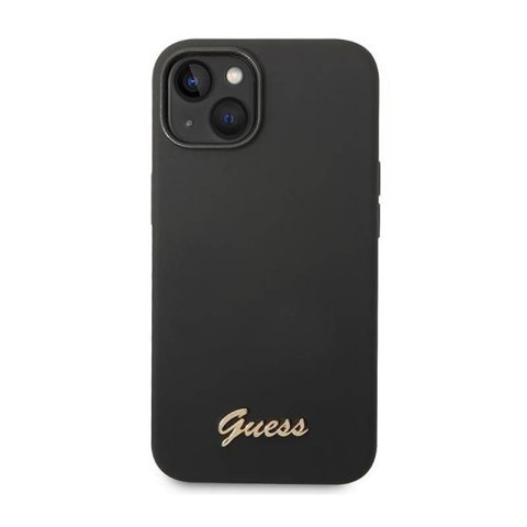 Guess Silicone Vintage - Etui iPhone 14 (czarny) Guess Silicone Vintage - Etui iPhone 14 (czarny)