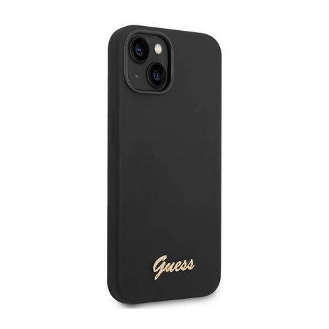 Guess Silicone Vintage - Etui iPhone 14 (czarny) Guess Silicone Vintage - Etui iPhone 14 (czarny)