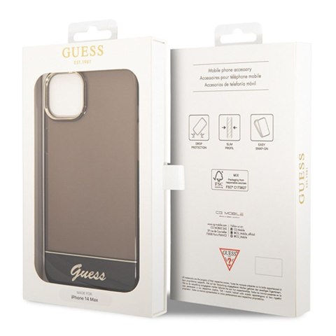 Guess Translucent - Etui iPhone 14 (czarny) Guess Translucent - Etui iPhone 14 (czarny)
