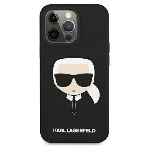 Karl Lagerfeld Silicone Ikonik Karl`s Head - Etui iPhone 13 Mini (czarny) Karl Lagerfeld Silicone Ikonik Karl`s Head - Etui iPhone 13 Mini (czarny)