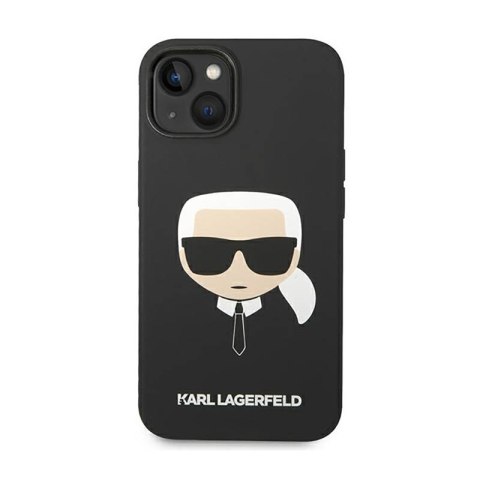 Karl Lagerfeld Silicone Ikonik Karl`s Head - Etui iPhone 14 (czarny) Karl Lagerfeld Silicone Ikonik Karl`s Head - Etui iPhone 14 (czarny)
