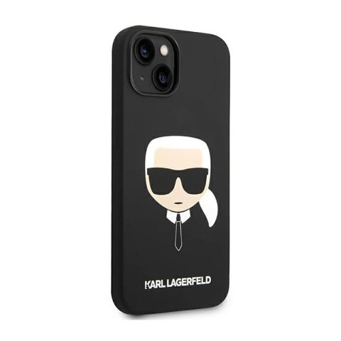 Karl Lagerfeld Silicone Ikonik Karl`s Head - Etui iPhone 14 (czarny) Karl Lagerfeld Silicone Ikonik Karl`s Head - Etui iPhone 14 (czarny)