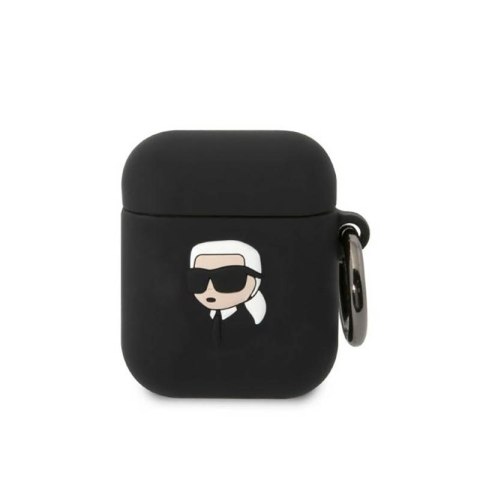 Karl Lagerfeld Silicone NFT Karl Head 3D - Etui AirPods 1/2 gen (czarny) Karl Lagerfeld Silicone NFT Karl Head 3D - Etui AirPods 1/2 gen (czarny)