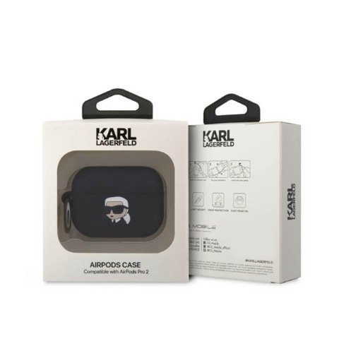 Karl Lagerfeld Silicone NFT Karl Head 3D - Etui AirPods Pro 2 (czarny) Karl Lagerfeld Silicone NFT Karl Head 3D - Etui AirPods Pro 2 (czarny)