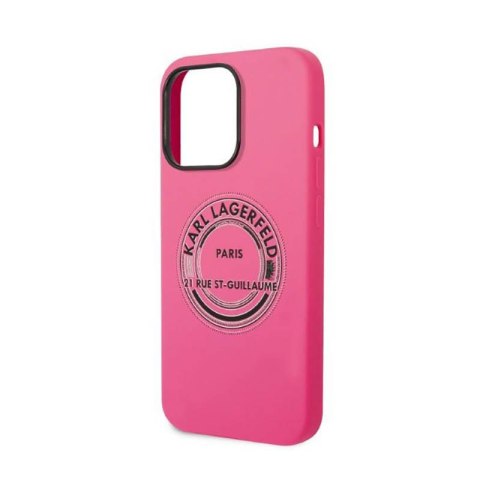Karl Lagerfeld Silicone RSG - Etui iPhone 14 Pro (różowy) Karl Lagerfeld Silicone RSG - Etui iPhone 14 Pro (różowy)