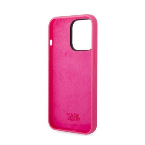 Karl Lagerfeld Silicone RSG - Etui iPhone 14 Pro (różowy) Karl Lagerfeld Silicone RSG - Etui iPhone 14 Pro (różowy)