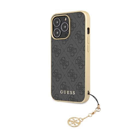 Guess 4G Charms Collection - Etui iPhone 14 Pro Max (szary) Guess 4G Charms Collection - Etui iPhone 14 Pro Max (szary)