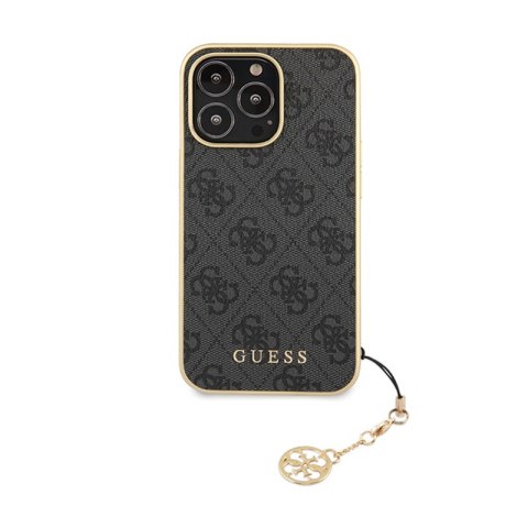 Guess 4G Charms Collection - Etui iPhone 14 Pro Max (szary) Guess 4G Charms Collection - Etui iPhone 14 Pro Max (szary)