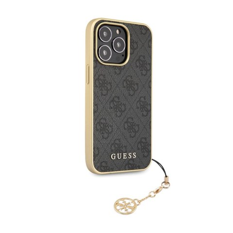 Guess 4G Charms Collection - Etui iPhone 14 Pro Max (szary) Guess 4G Charms Collection - Etui iPhone 14 Pro Max (szary)